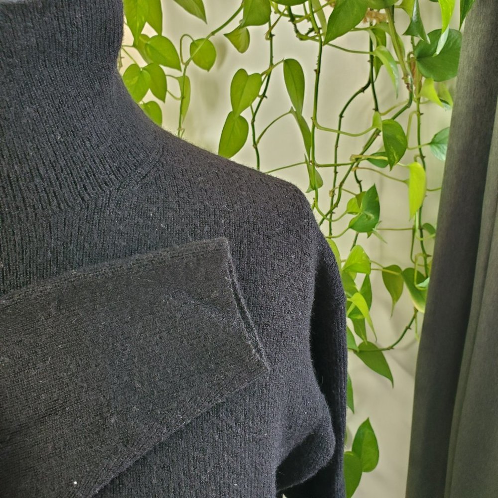 BABATON | Long Sleeve Turtleneck 100% Merino Wool Black Maclean Dress (Size M/L) - Picture 7 of 10